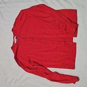 Loft red cardigan